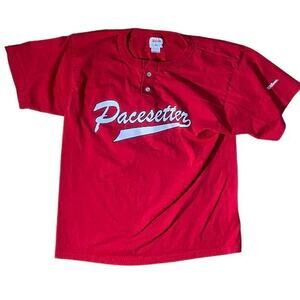 90s wilson button up tee